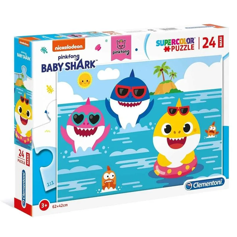 Clementoni Puzzle - ბეიბი შარკის ფაზლი 24 ნაწილი