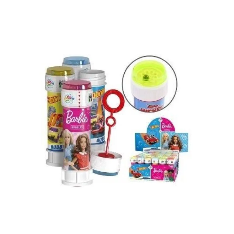 DULCOP - საპნის ბუშტები ბარბის და ჰოთ ვილსის ილუსტრაციით