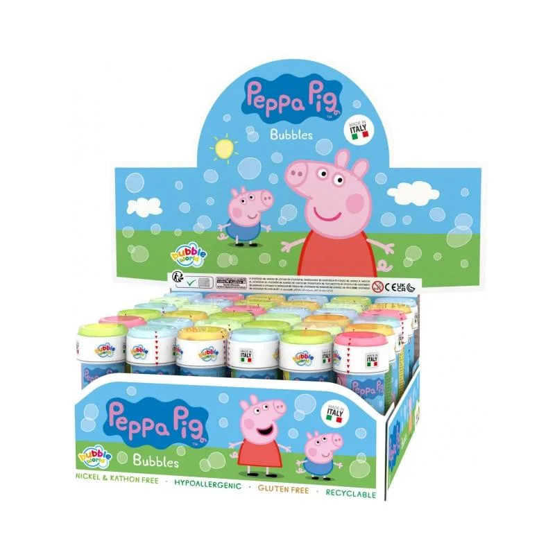 საპნის ბუშტები - პეპა გოჭის ვიზუალით