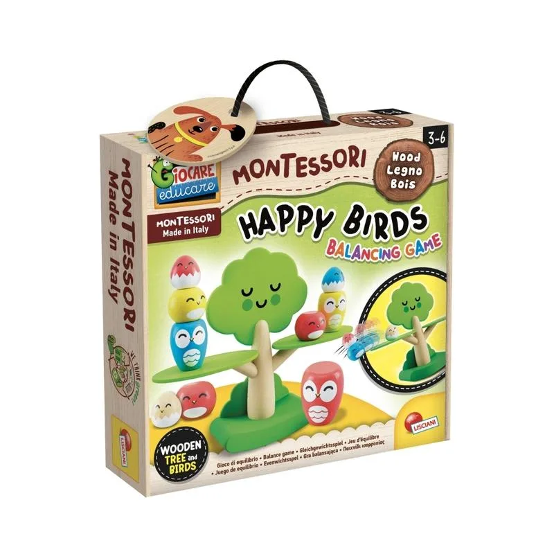 Lisciani - Montessori ხის საგანმანათლებლო თამაში ბალანსი