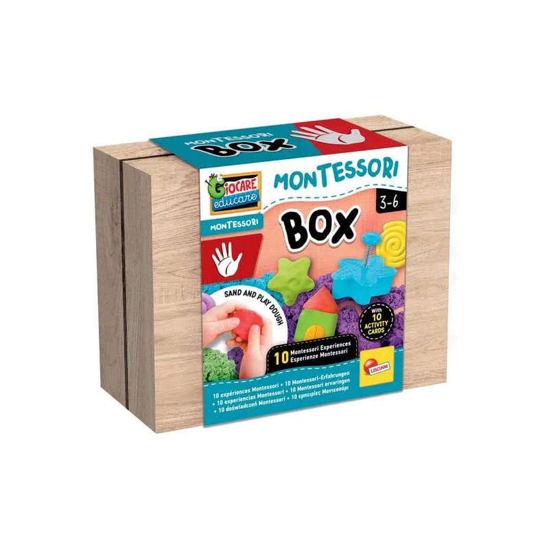 Lisciani - Montessori კინეტიკური ქვიშა და ფორმების ნაკრები