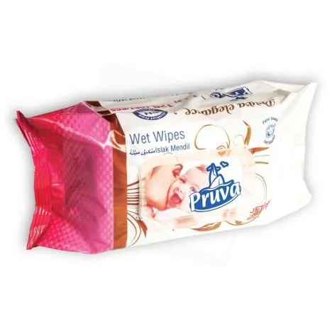 PRUVA-სველი ხელსახოცი ელეგანტური 120ც 35 გრ. (12)