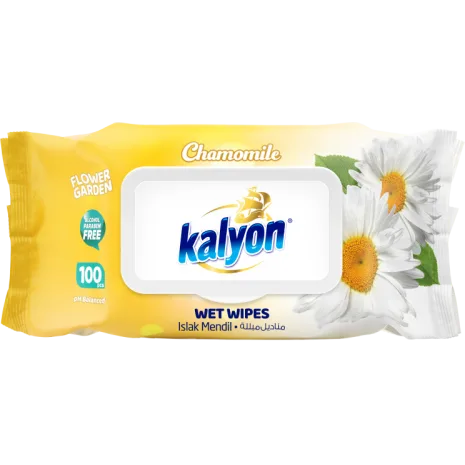 KALYON სველი ხელსახოცი გვირილის 100ც (12)