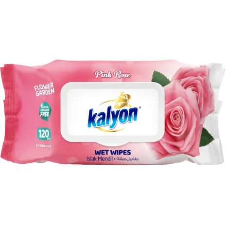 KALYON სველი ხელსახოცი ვარდის  120ც (12)