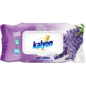 KALYON სველი ხელსახოცი ლავანდა 100ც (12)