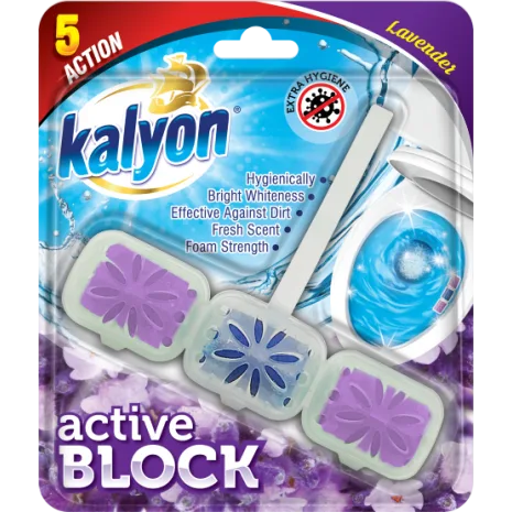 KALYON უნიტაზში ჩასაკიდი ბლოკი ლავანდა 57გრ (12)