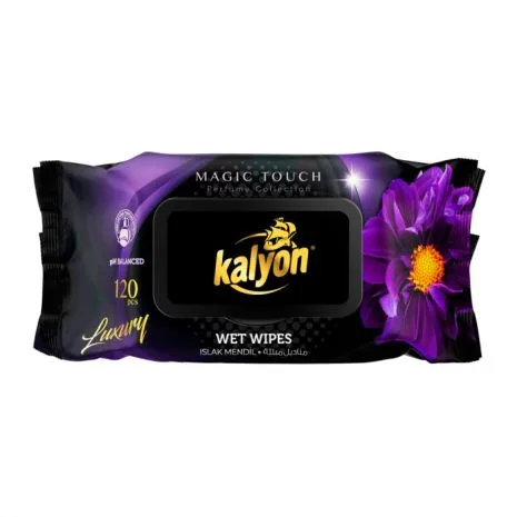 KALYON-LUXURY სველი ხელსახოცი ჯადოსნური შეხება 120 (18*14) (12)