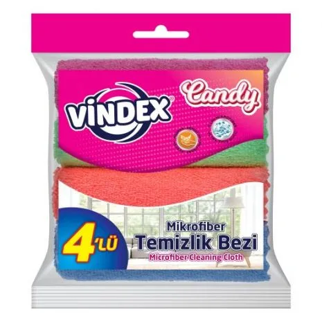 VİNDEX მიკროფიბრის საწმენდი ტილო 28x28  (200 GSM)