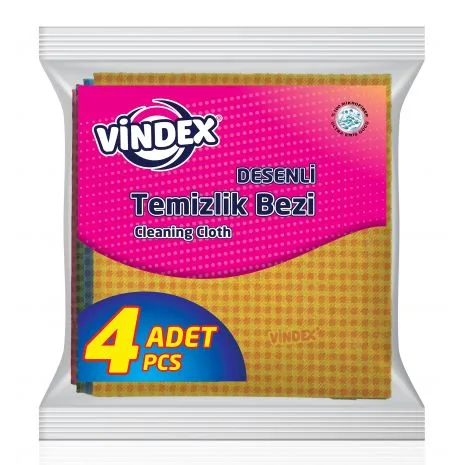 VİNDEX მაგიდის საწმენდი ტილო ნახატით 4 ცალიანი შეკვრა (24)