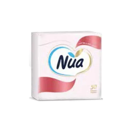 NUA რბილი სუფრის ხელსახოცი 40*40-ზე 50ც ვარდისფერი (501176)