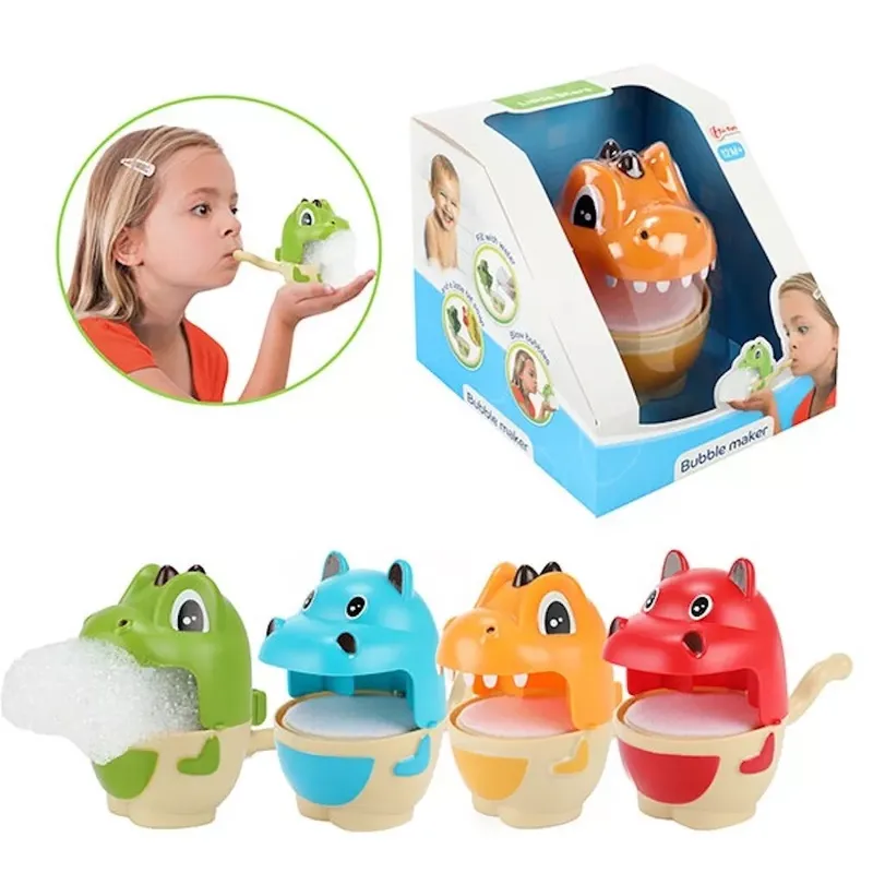 საპნის ბუშტების გამშვები აპარატი ცხოველების ვიზუალით