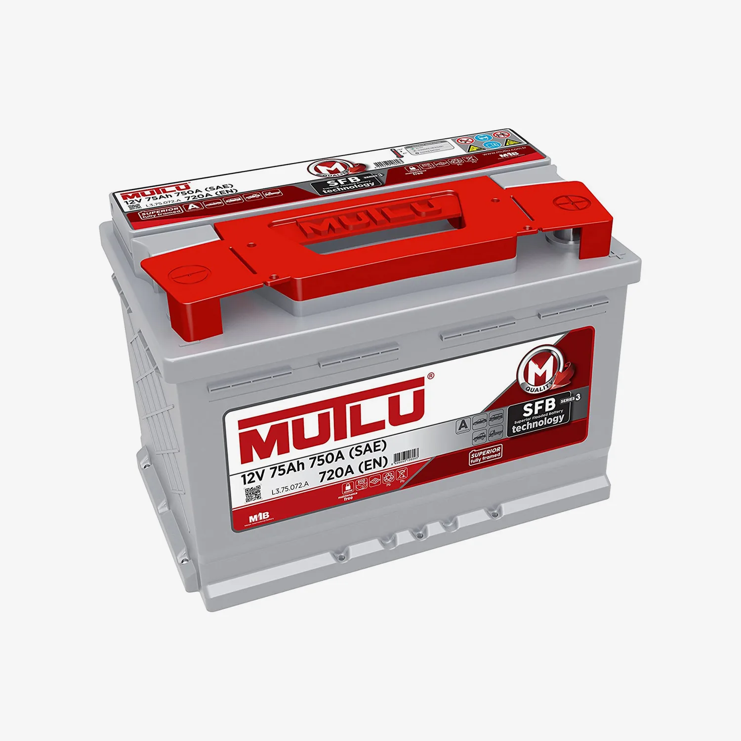 Mutlu 75 Ah DIN . L3 (აკუმულატორი)