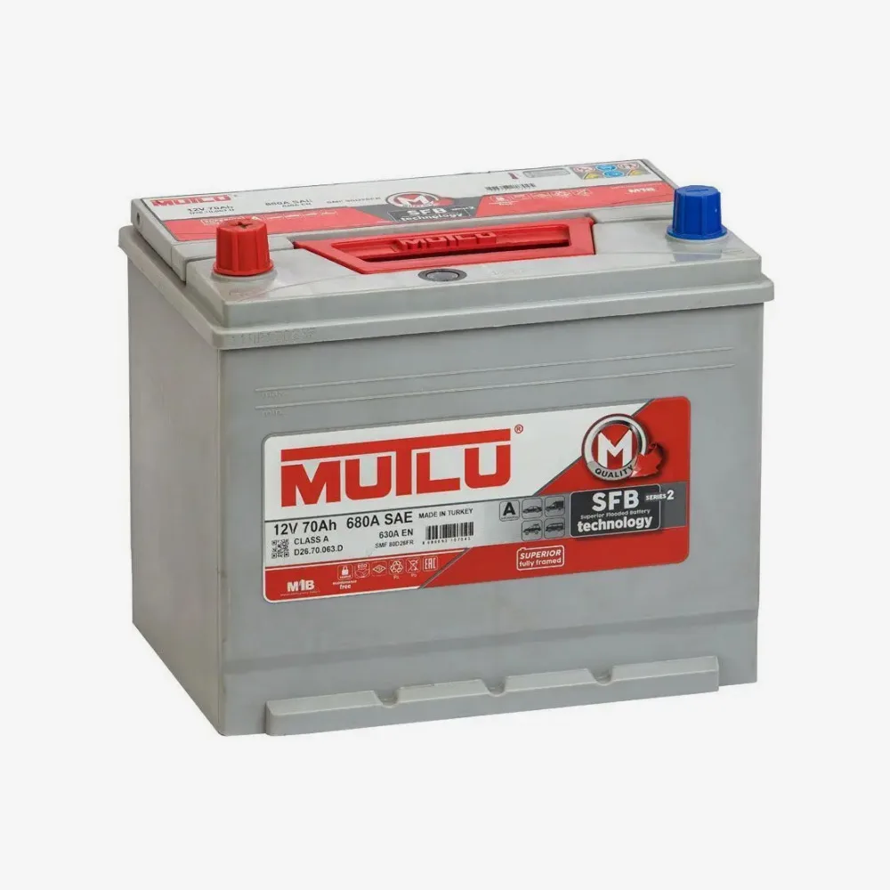 Mutlu 70 Ah L JIS . D26R / N50 (აკუმულატორი)