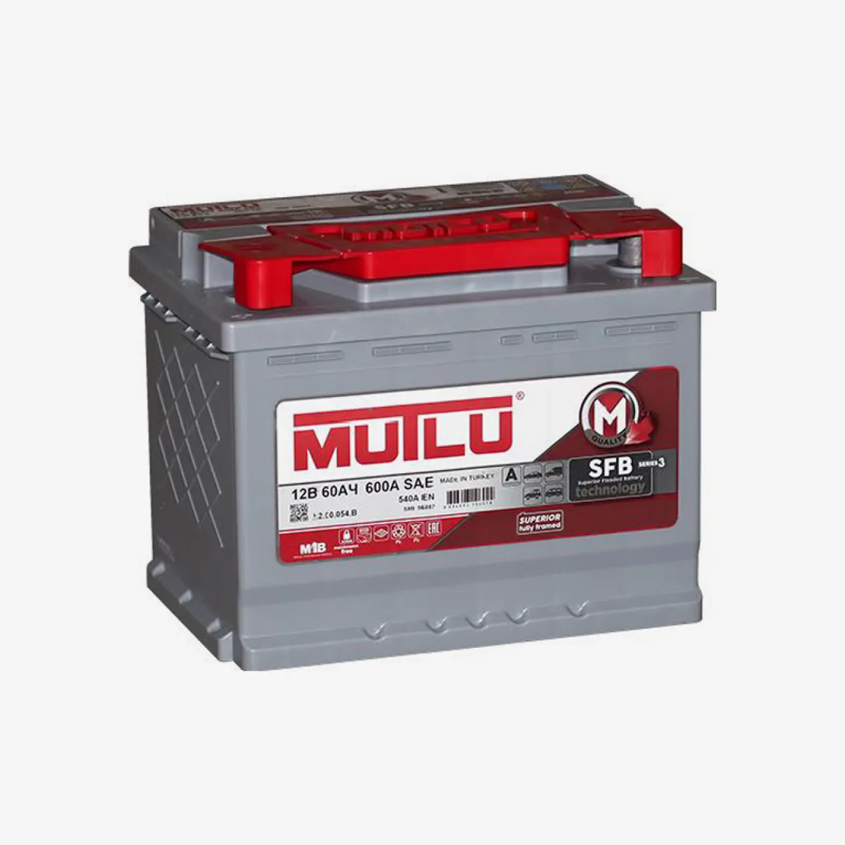 Mutlu 60 Ah L2 B - დაბალი (აკუმულატორი)
